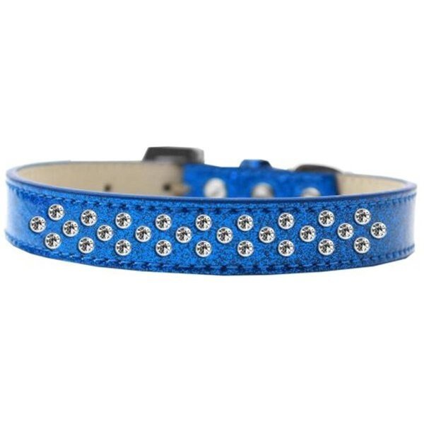 Sprinkles Ice Cream Clear Crystals Dog CollarBlue Size 16, Unconditional Love, Mfr#: UN796155